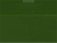 Tablet Screenshot of davincidentals.com